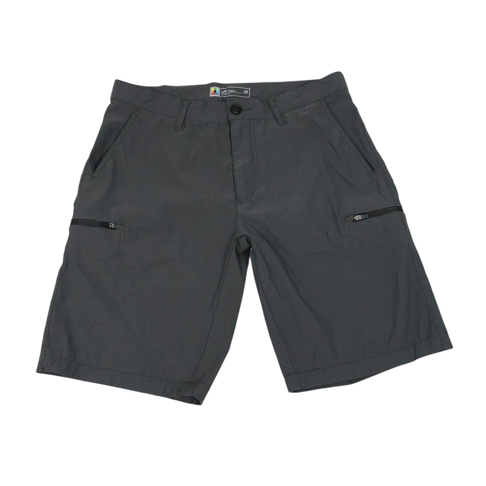 UB Tech Mens Classic Fit Cargo Shorts Size 34x10.5 Dark Gray Utility Outdoor